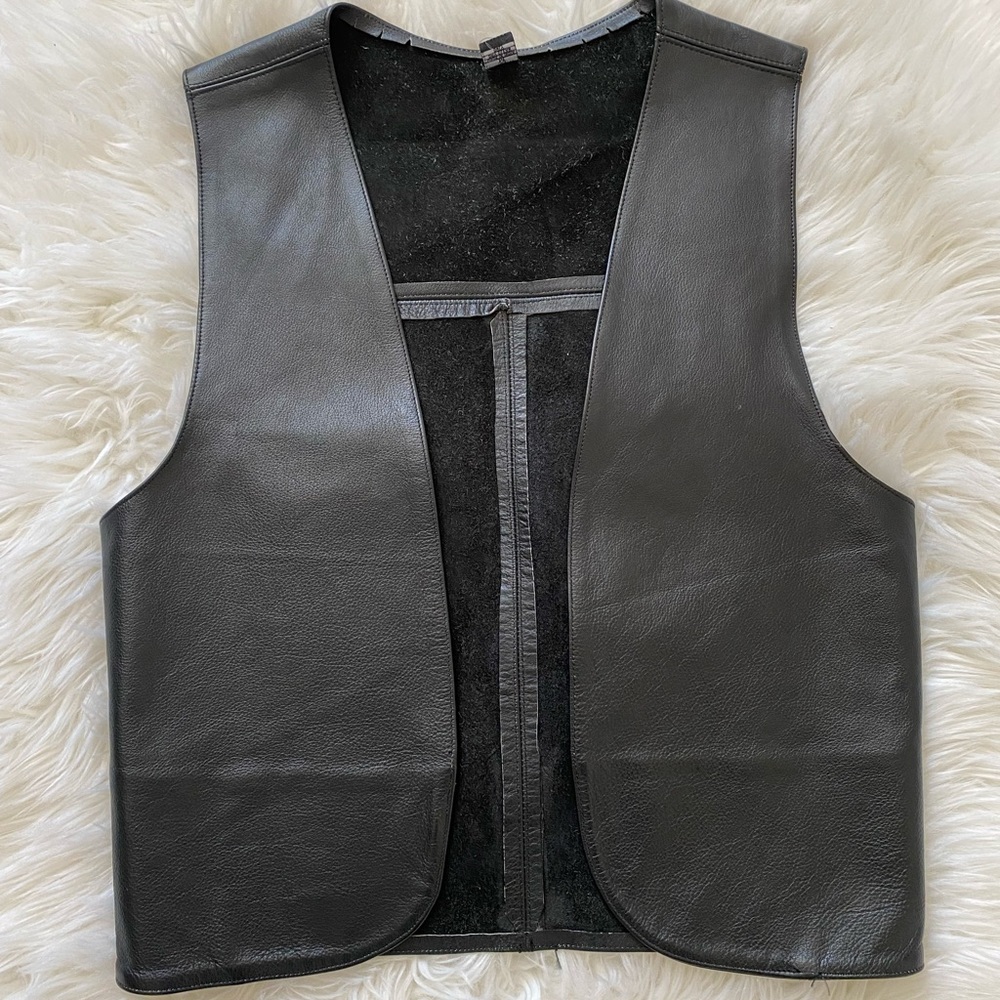 Kookie Leather Vest Size M